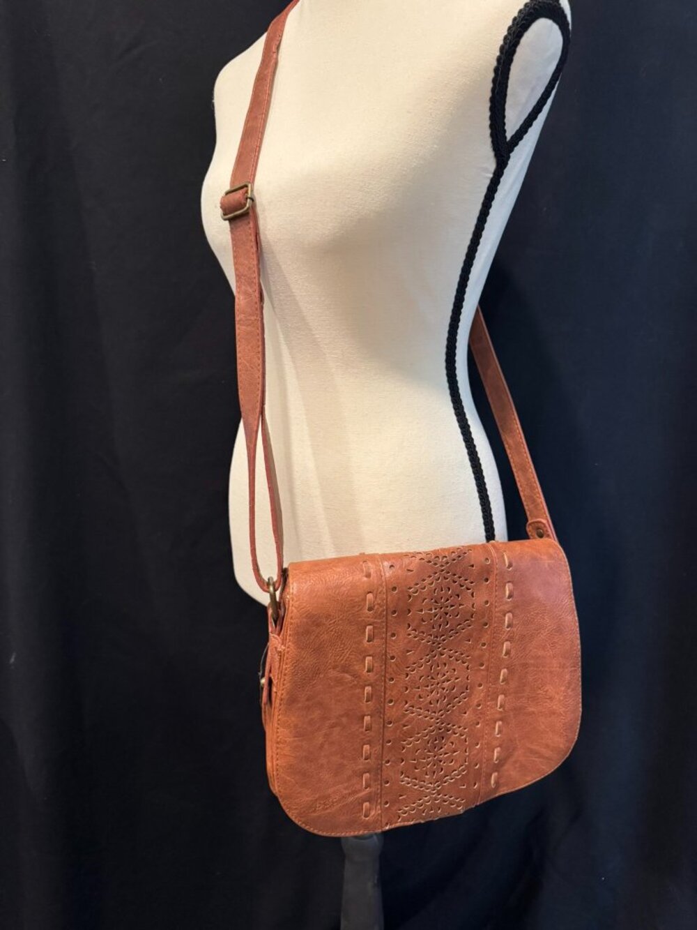 b.o.c. Born Concept Cognac-Brown Crossbody Bag